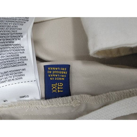 Polo Ralph Lauren Stretch Classic Fit Shorts Size XXL Light Tan Drawstring - Picture 5 of 8